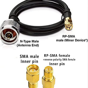 10ft N-Male to SMA-Male Extension Cable