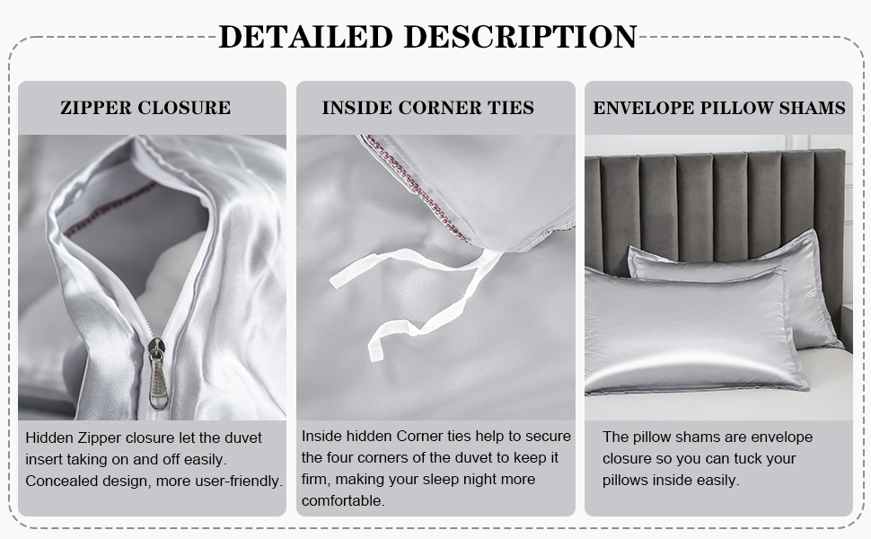 double silk bedding set
