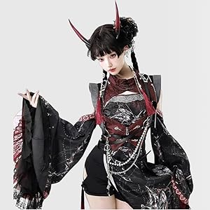 LO1230 日常系 lolita オリジナル 洋服中華風 スカート 上下セット Amazon.co.jp: [REVOYI] ロリータセット スカート 中華風