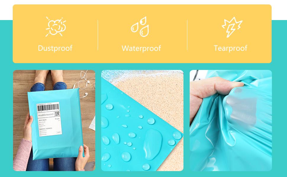 UCGOU Poly Mailers 24x24 Inch Teal 50 Pack Extra Large