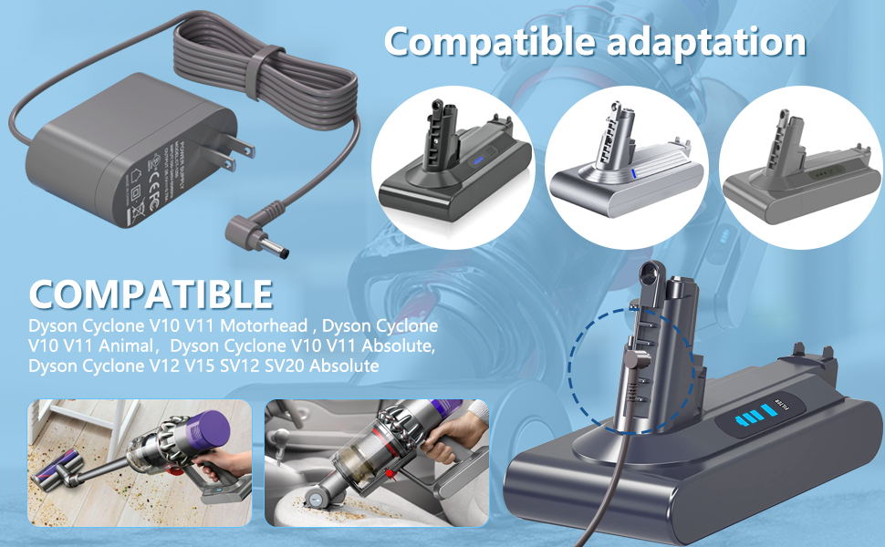 VHBW 30.45V Replacement for Dyson V10 With Dyson V10