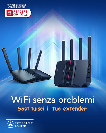 Metin "Sorunsuz WiFi" yazıyor. Işık efektli mavi bir arka plan üzerinde birden fazla antenli iki WiFi yönlendiriciyi gösteren reklamlar.
