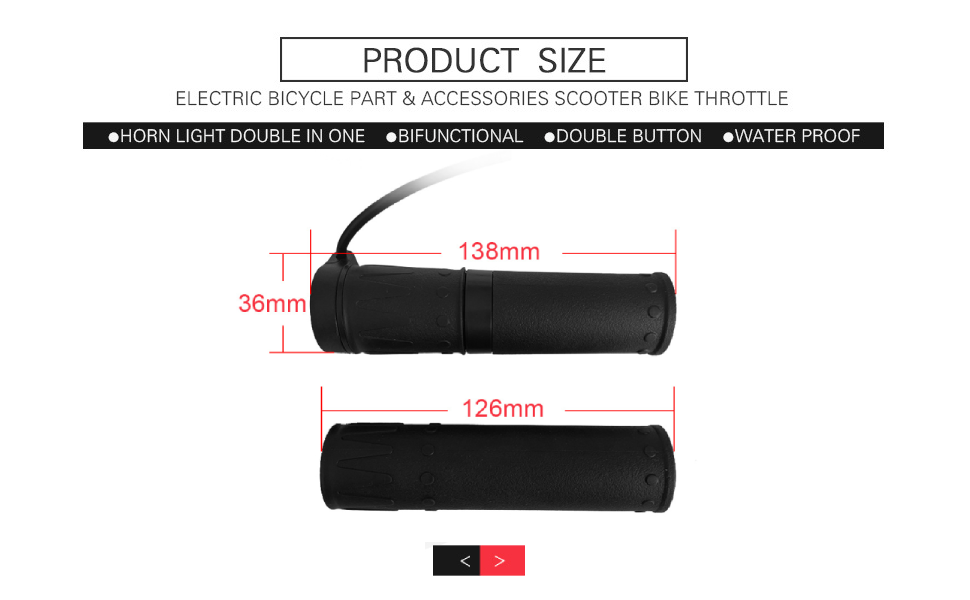 Electric Bike Throttle Grip