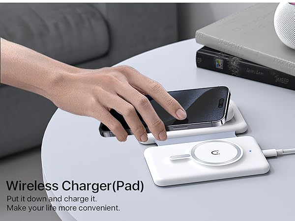 スマホアクセサリー 3in1 Wireless Charging Pad with MagSafe Wireless Charger, Magnetic Foldable 3 in 1 Wireless Charger