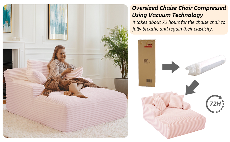 Oversied Chaise Lounge Chair