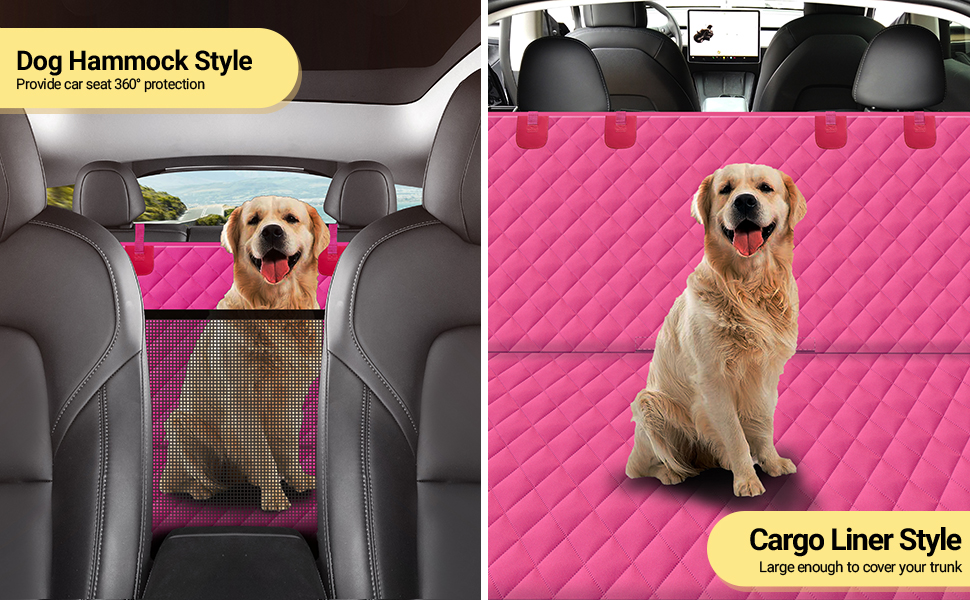 GXT Dog Back Seat Cover Protector for Cars SUV and Trucks