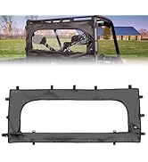 KEMIMOTO Upgrade Zippered Soft Rear Window Roll Up/Down Compatible with Polaris Ranger XP 1000 / ...
