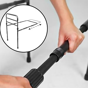 Bed Rail Elderly Adult Bed Guard Rail Bedside Safety Rails Elderly Adjustable Adults Bed Assist Rail