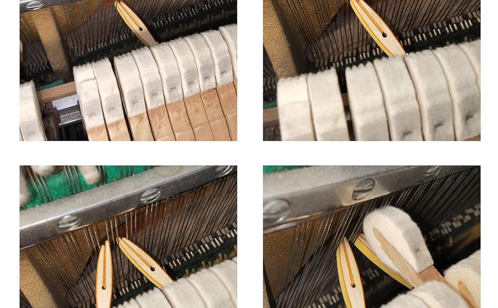XUYIYUE Treble Mute Rod Piano Tuning Tool Alto Mute Wooden