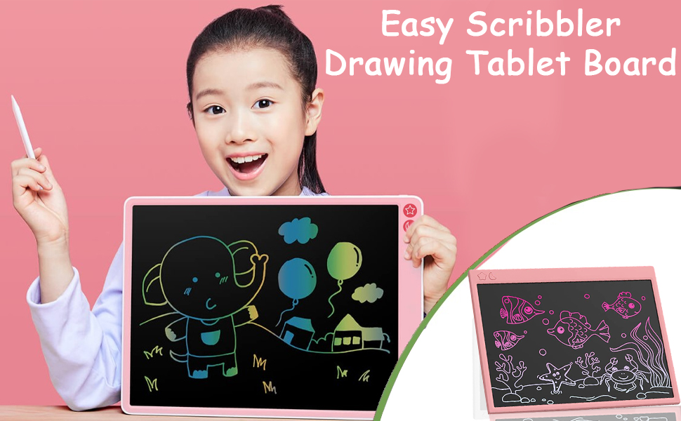 Amazon.in Buy Easy Scribbler 16 inch Rechargeable and Reusable Portable E Writing Pad with