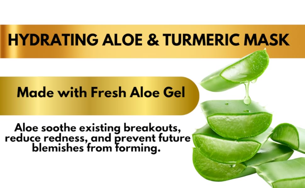 aloe and turmeric mask