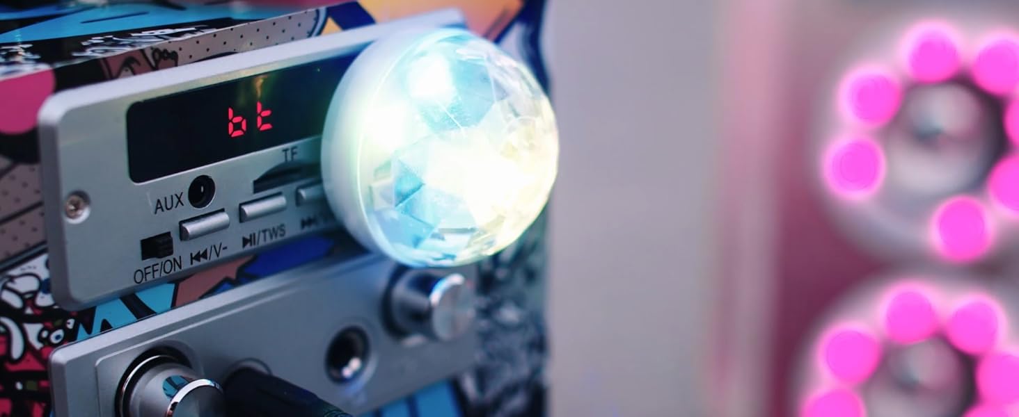 altavoz bluetooth luces led regalos originales