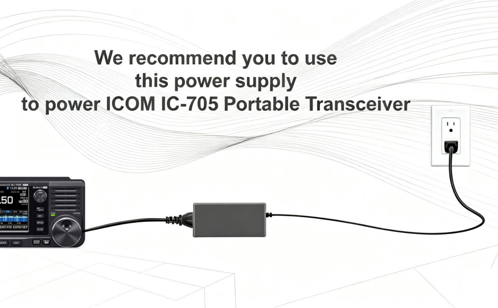 Amazon.com: PowerHOOD AC/DC Adapter Compatible with ICOM IC