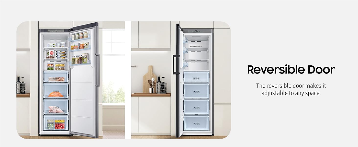 SAMSUNG 11.4 Cu Ft BESPOKE Flex Column Compact Refrigerator w/ Freezer, Flexible