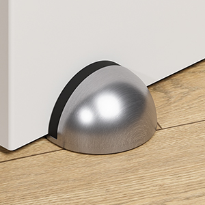 brushed nickel door stops