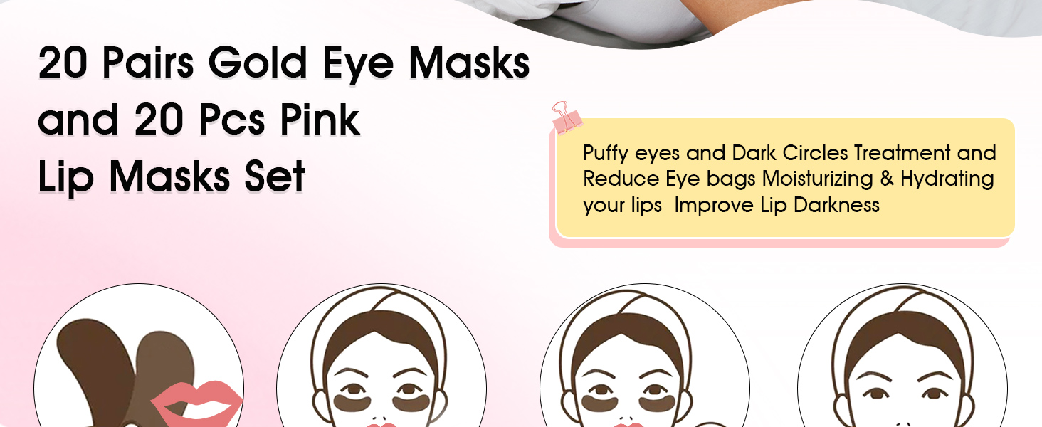 collagen eye mask and lip mask