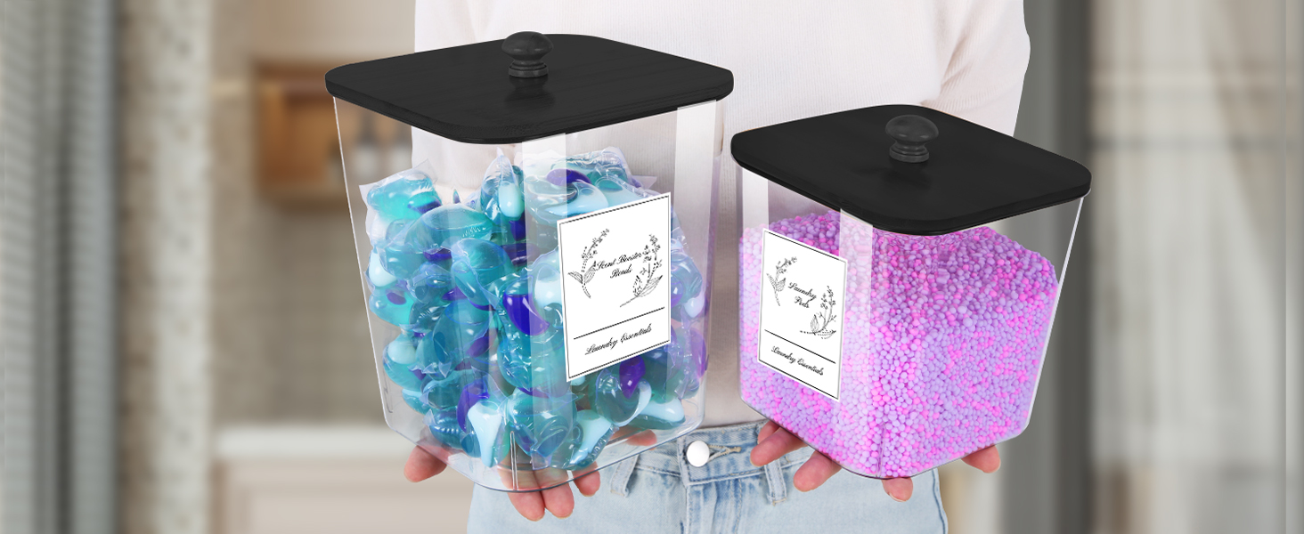 laundry pod container for laundry room