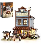 FUNWHOLE Sheriff's-Office Lighting Building-Bricks Set - The Old West Sheriff's Office LED Light ...