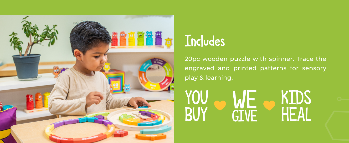 emotions wheel, kids emotions toy