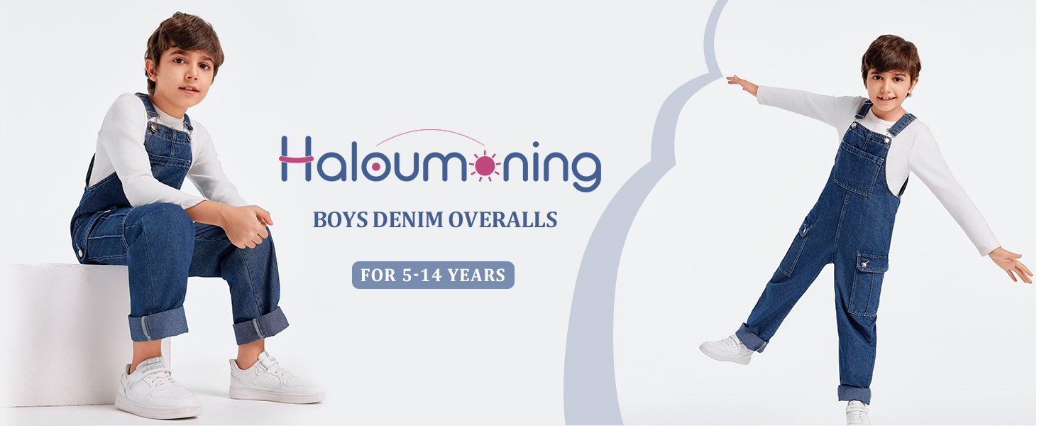 Boys Denim Overalls