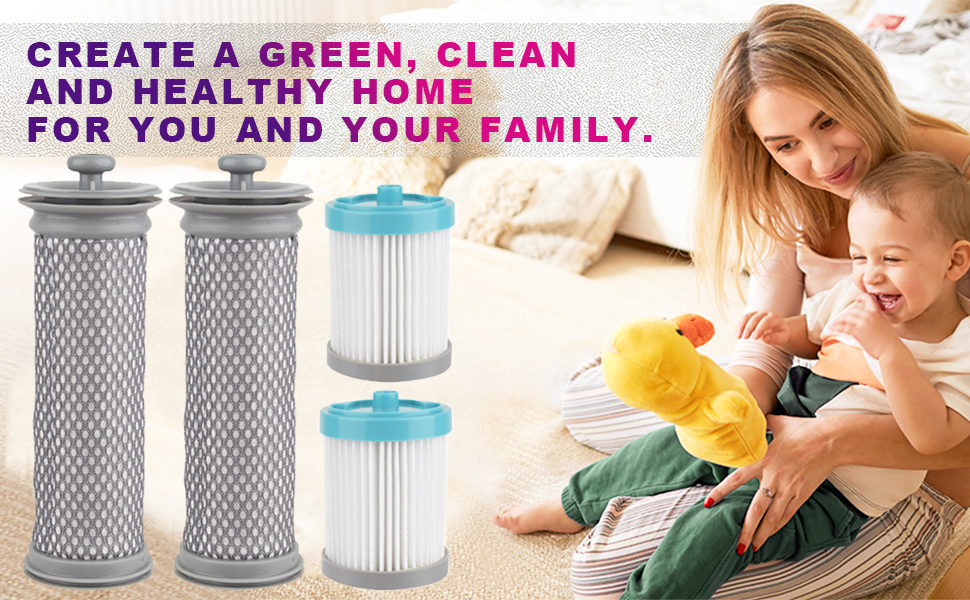 Filters Replacement Set for Tineco A10, A11 Hero and Master, Suitable