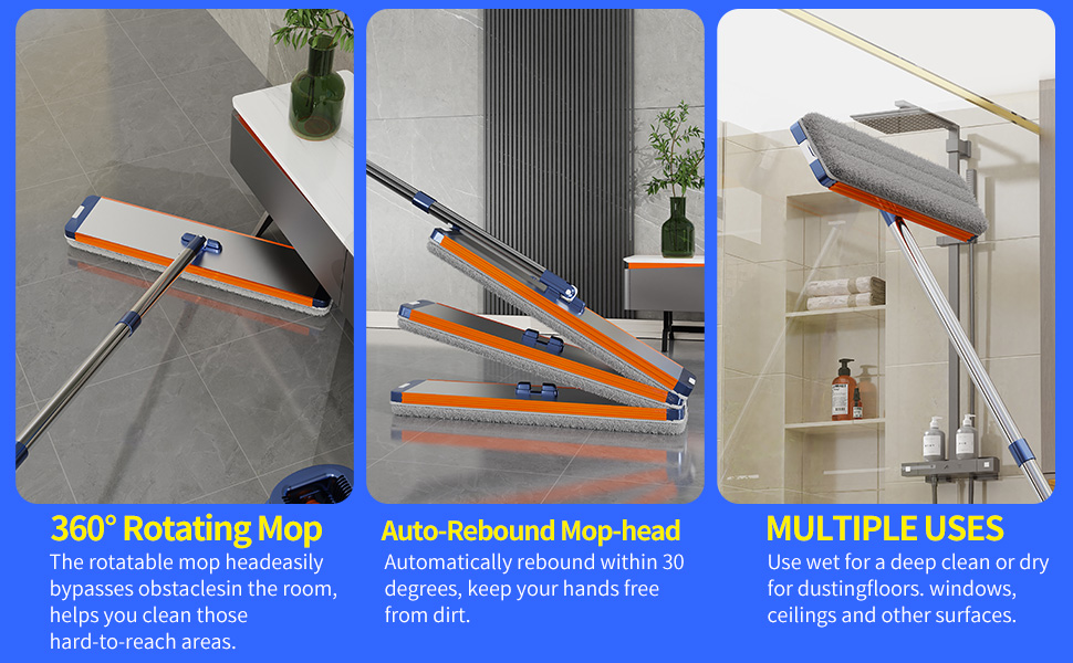 mop and bucket with wringer set for home