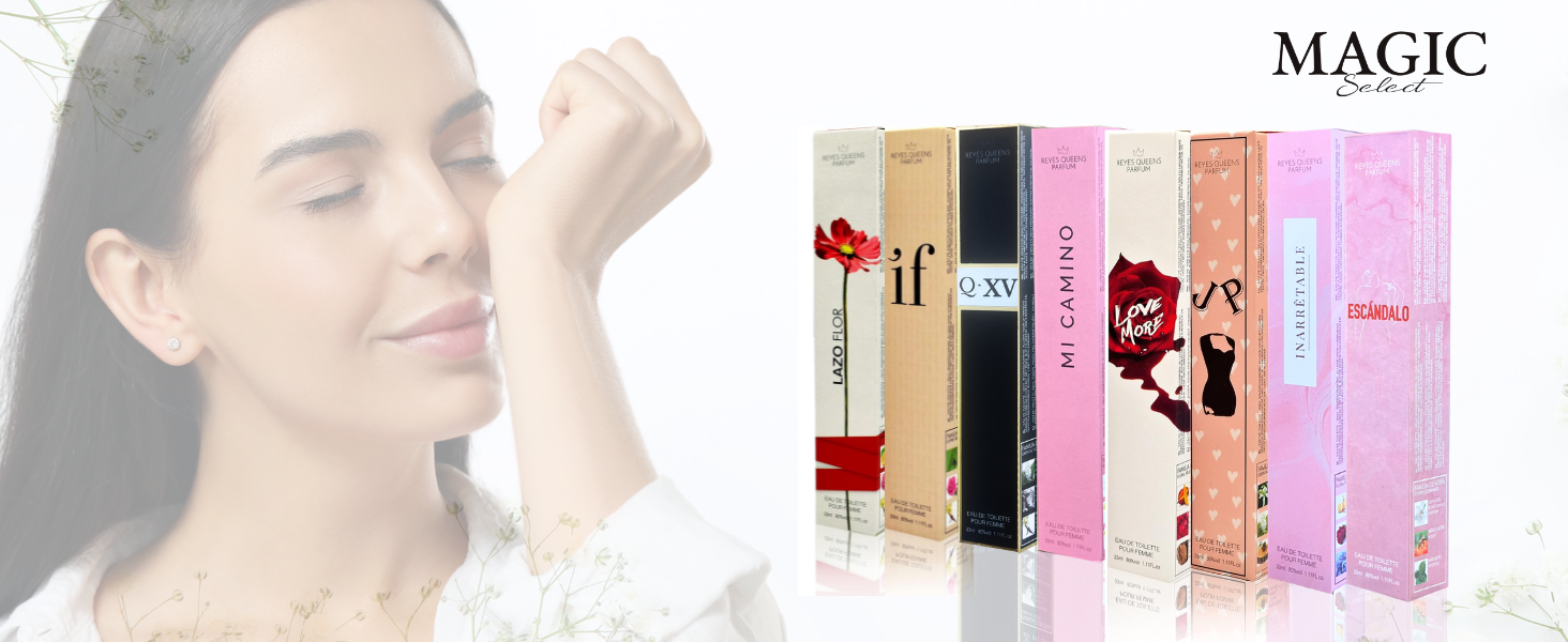 Set pack water cologne Parfums vrouw vrouwelijke tas reisdatum romantische liefde