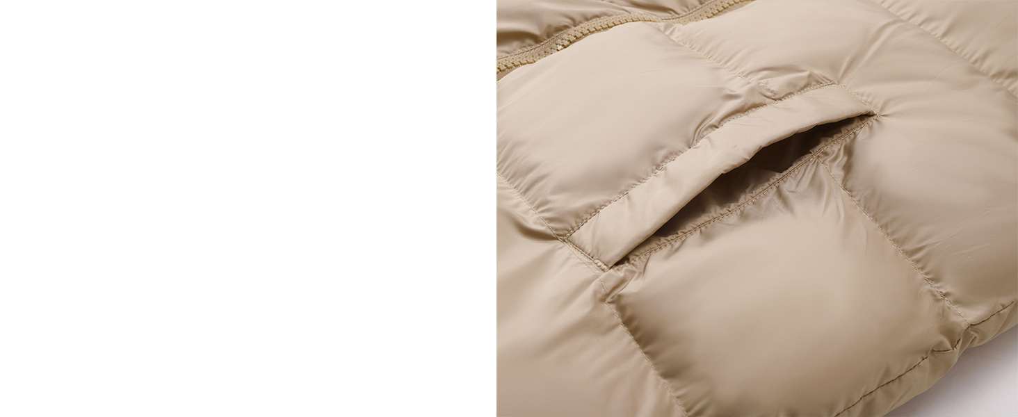 Women's long puffer coat, high quality outshell and thickened cotton padded  Non-removable hood 