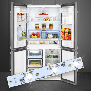 refrigerator light board wr55x26671