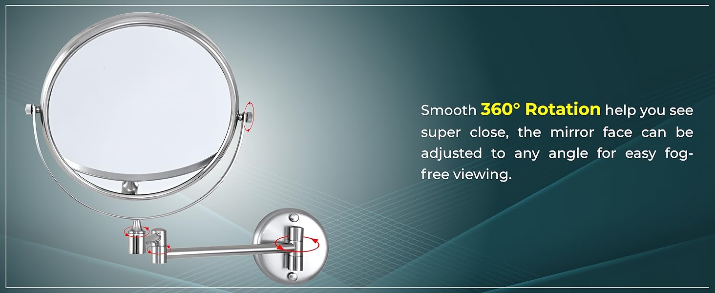 360 rotational mirror