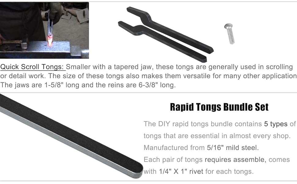 Rapid Tongs Bundle Set Five Type of Tongs Bundle Set DIY