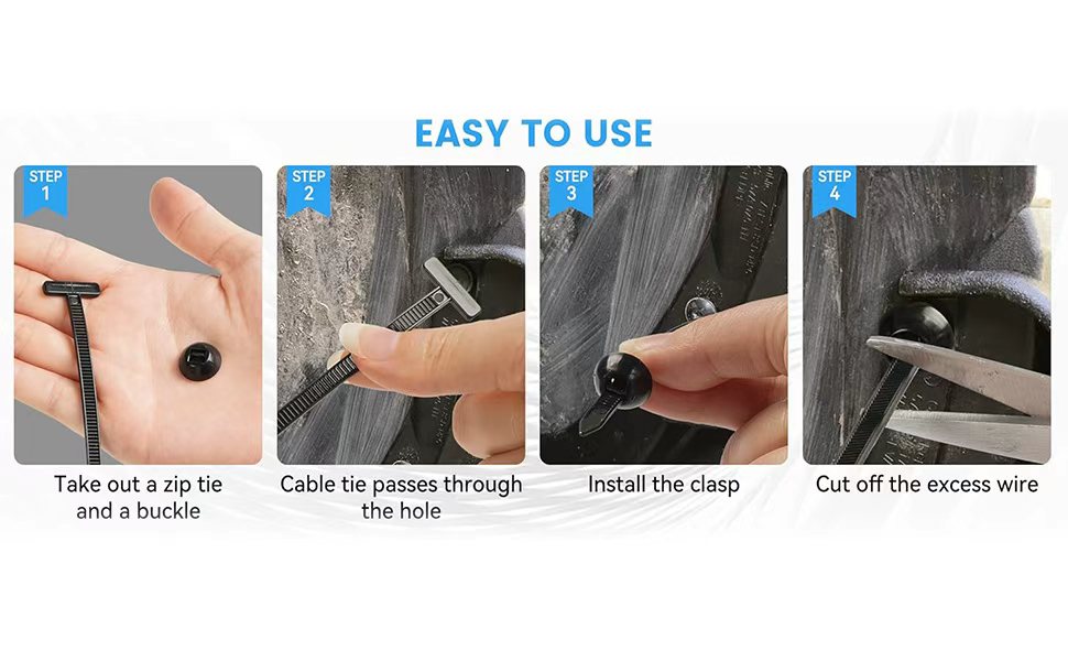 nylon universal cable tie buckle