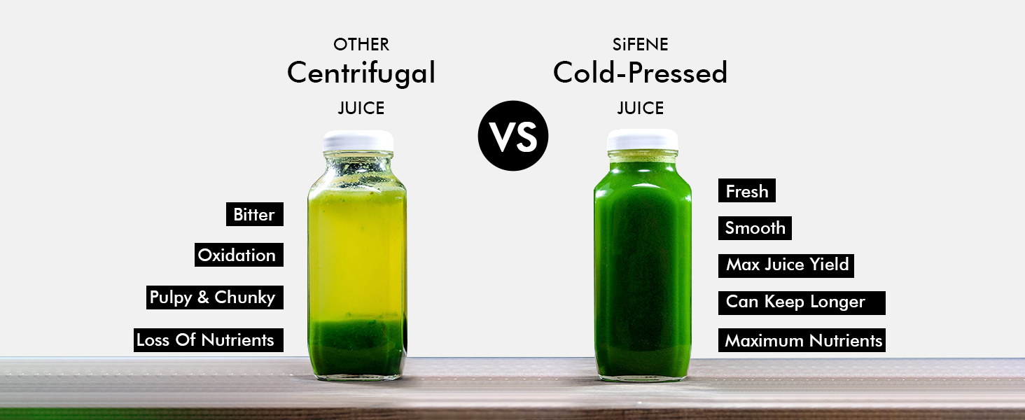 SiFENE masticating juicer compact 3301-cold-presses juicer high juice yield