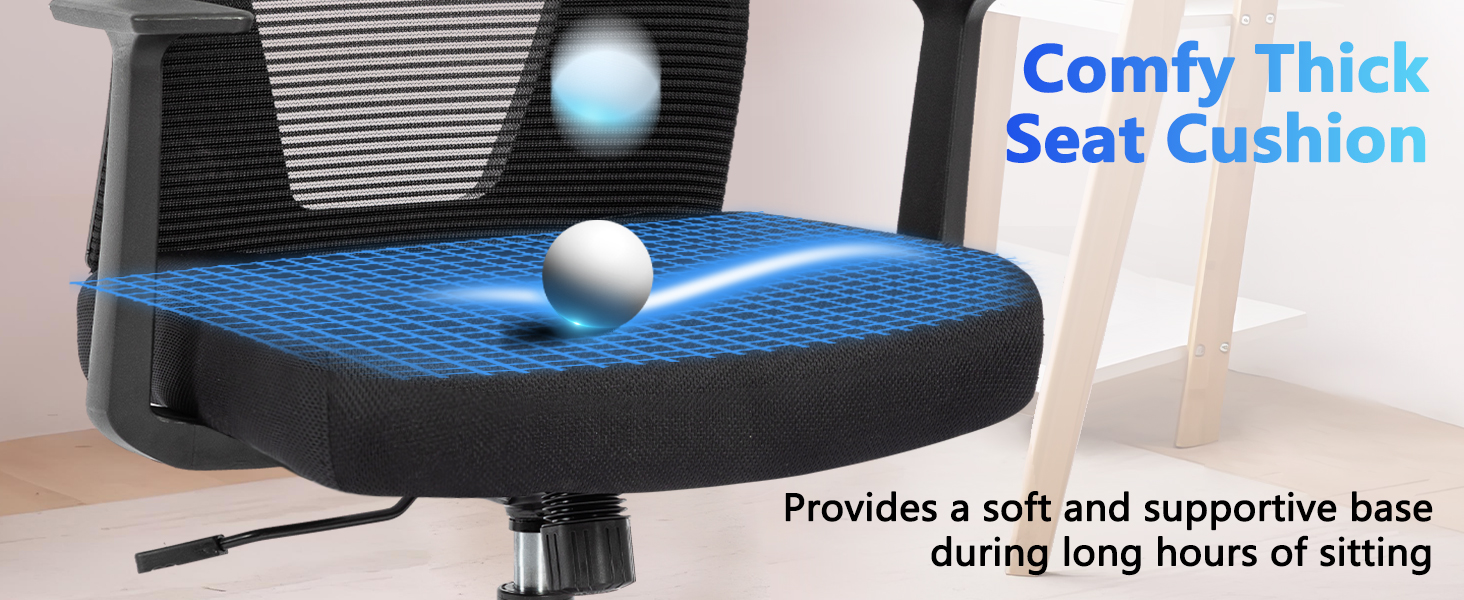 CLATINA Home Office Chair Ergonomic Desk Chair Mesh Computer Chairs 