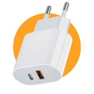 Cabo Usb-C-Lightning + Fonte Carregador Turbo 40W
