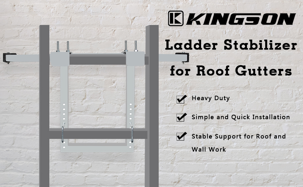 Kingson Ladder Stabilizer, Wing Span/Wall Ladder Standoff, Extension