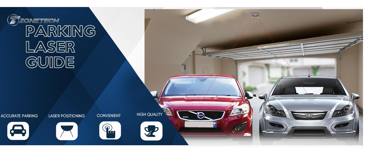 Zone Tech Garage Parking Assist Dual Laser Guide HighTech