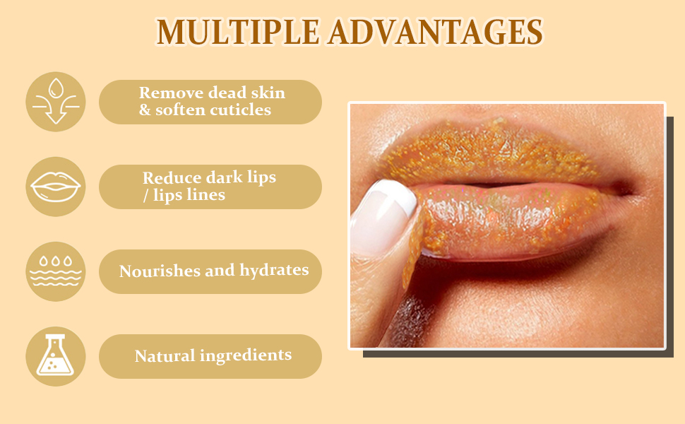 Turmeric Lemon Lip Scrub with Brush