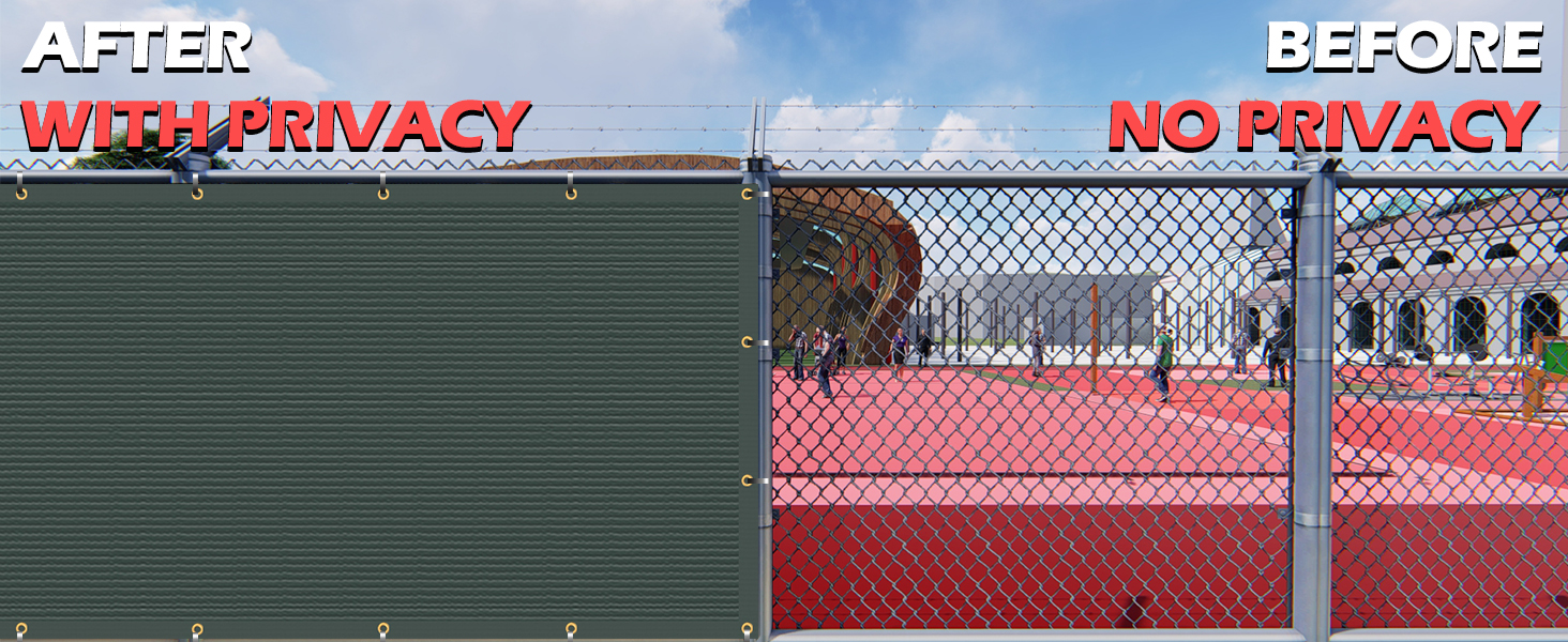 HORTIFAN Privacy Fence Screen, 6' x 50' Fence Covering