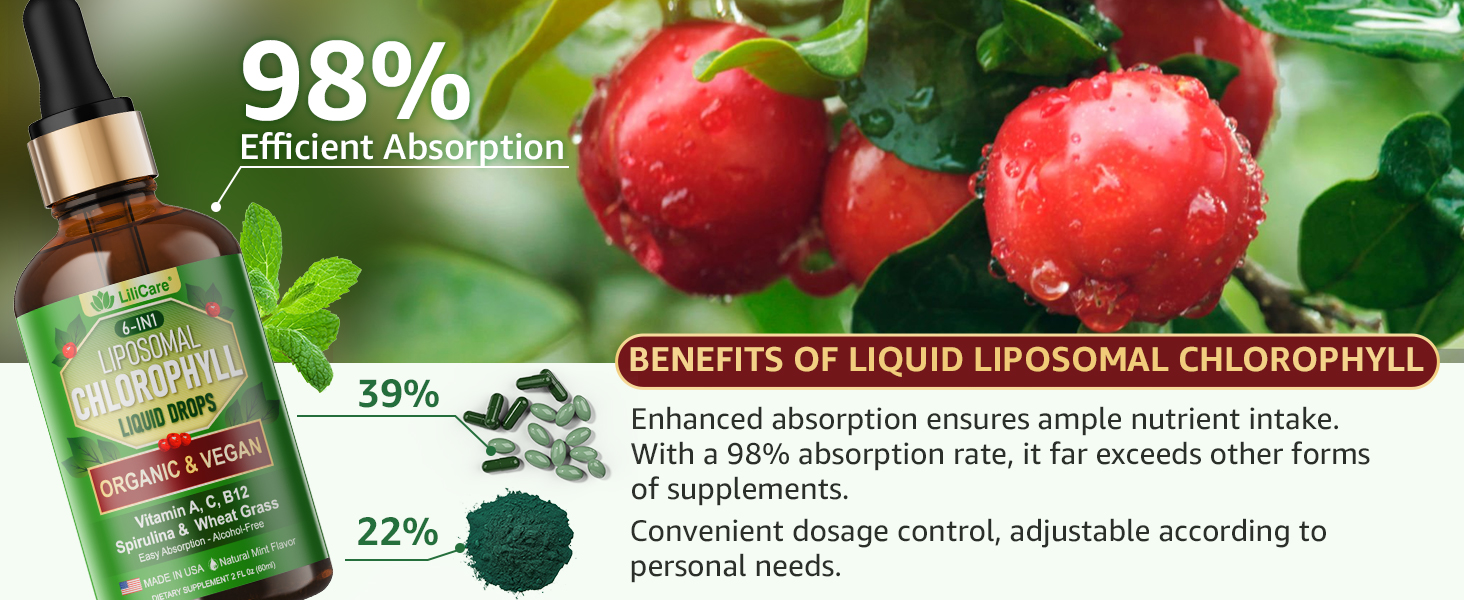 Chlorophyll Liquid Drops