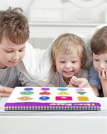 Foayex Toddler Toys for Kids Book - Montessori Toddler Books, Sensory Toys for Autism, Preschool Learning Home School Coloring Book Birthday Gifts for 3 4 5 Year Old Boys Girls 11 toddler toys toddler toys  toddler toys  toddler toys 2 year old gifts 3 year old giftsbirthday gift