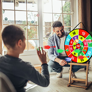 Parent-child interactive game.