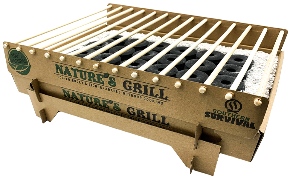 BattlBox Single Use Biodegradable Charcoal Grill Nature's