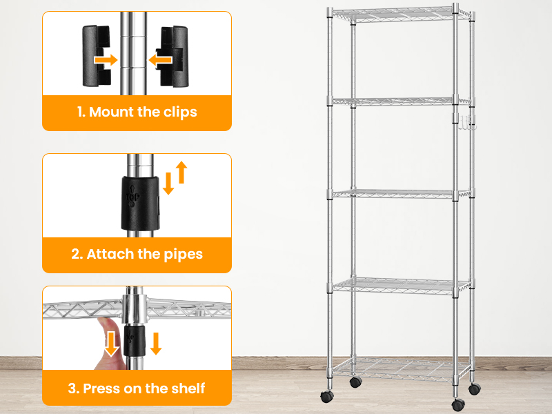Stainless Steel Standing Shelf