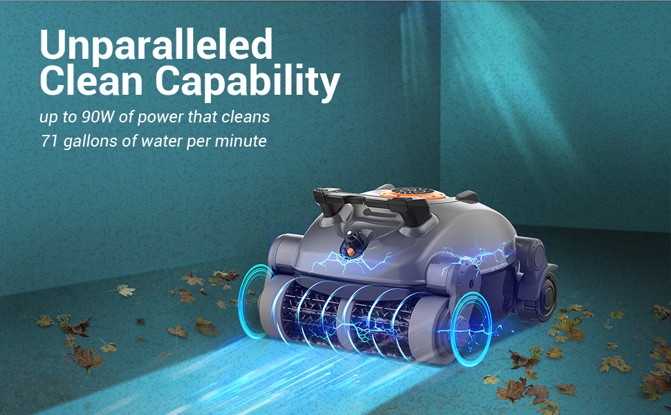 Gosvor Cordless Pool Cleaner, Pool Vacuum with Wall