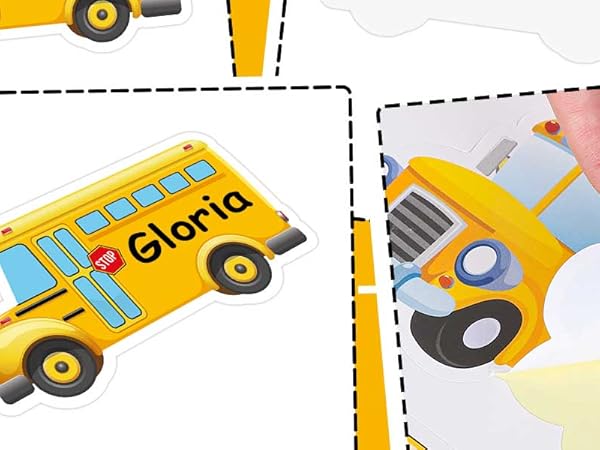 amazon-com-whaline-120pcs-school-bus-name-tags-stickers-yellow-nameplate-labels-for-classroom-bulletin-board-decoration-office-student-desk-wall-message-board-6-designs-office-products for Bus Name Tags Free Printable Amazon.com : Whaline 120Pcs School Bus Name Tags Stickers - Yellow Nameplate Labels for Classroom Bulletin Board Decoration, Office, Student Desk, Wall Message Board - 6 Designs : Office Products for Bus Name Tags Free Printable