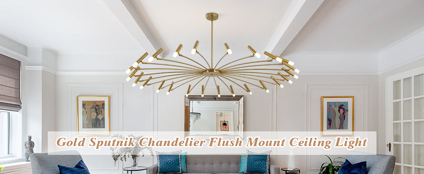 brass living room light fixture