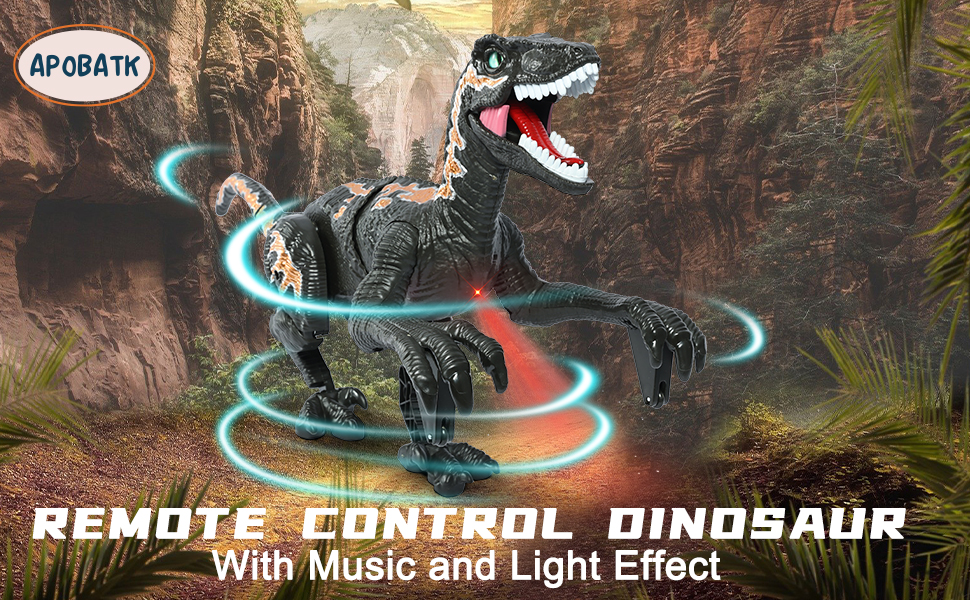 Remote Control Dinosaur Toy for Kids 57 Jurassic Velociraptor