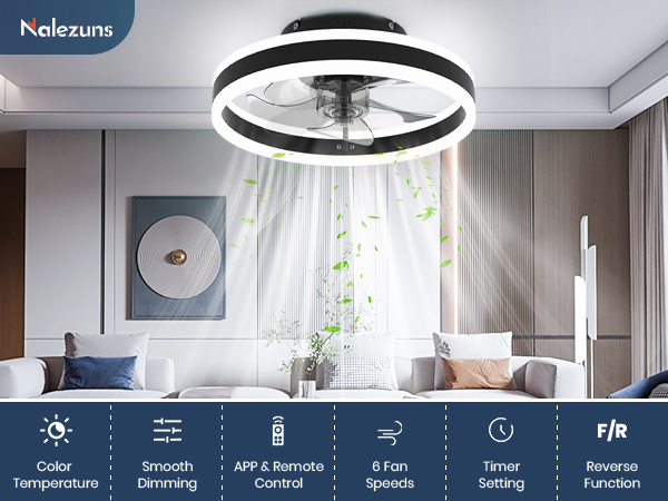 LED Deckenventilator mit Beleuchtung