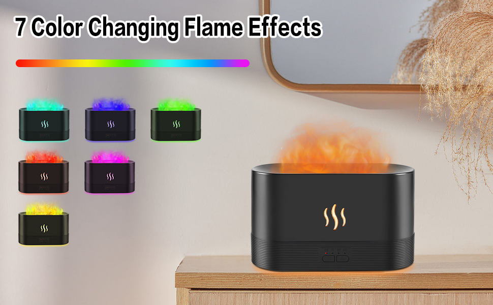 RGB Flame Diffuser Humidifier